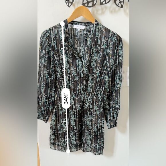 REISS Miriam Printed Shift Long Sleeve Mini Dress  in Multi 2 NWOT - Picture 13 of 16